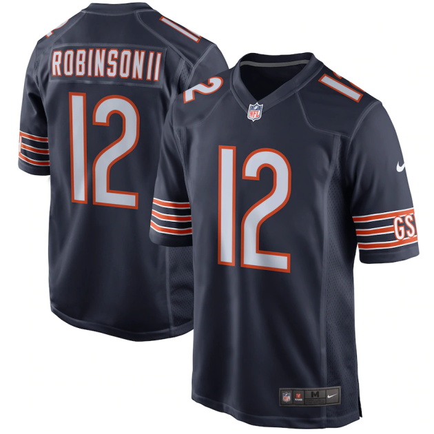 mens nike allen robinson navy chicago bears game player jersey